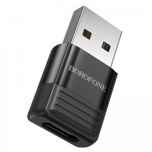 Borofone BV18 USB - Type C adapter fekete