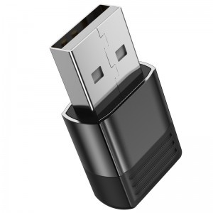 Borofone BV18 USB - Type C adapter fekete