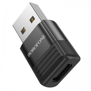 Borofone BV18 USB - Type C adapter fekete