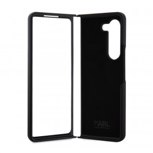 Samsung Galaxy Z Fold 5 Karl Lagerfeld Liquid Silicone Ikonik NFT tok fekete (KLHCZFD5SNIKBCK)