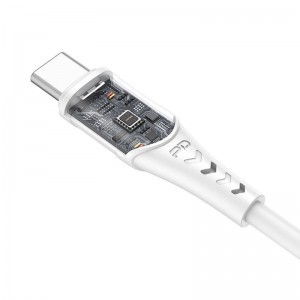 Vipfan P05 USB-C - USB-C kábel, 60W, PD, 1m (fehér)