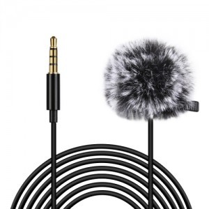 PULUZ PU3046 lavalier, csíptetős mikrofon 6m kábel 3.5mm (jack, TRRS)