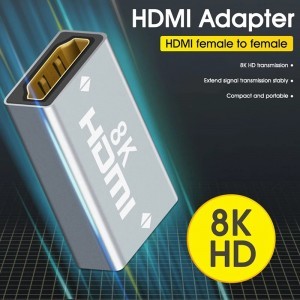 8K HDMI 2.1 összekötő adapter (anya - anya) HDMI toldó