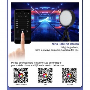 LituFoto R10 RGB LED lámpa, világítás beépített akkumulátorral iOS/Android App-2