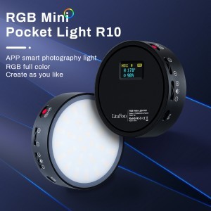 LituFoto R10 RGB LED lámpa, világítás beépített akkumulátorral iOS/Android App-13