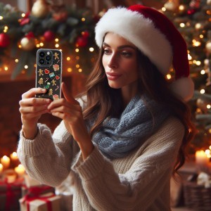 Samsung A25 5G/A24 4G Tel Protect Christmas Karácsonyi mintás tok design 2 átlátszó