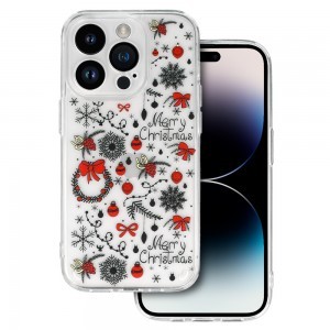 iPhone 14 Pro Max Tel Protect Christmas Karácsonyi mintás tok design 5 átlátszó