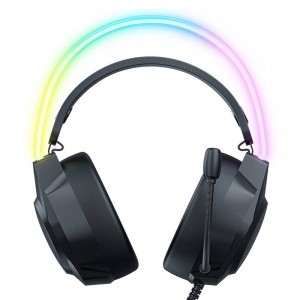 ONIKUMA X26 gaming, gamer fejhallgató fekete RGB