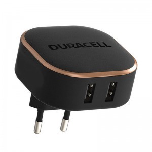 Duracell hálózati töltő adapter USB 3.4A 17W fekete
