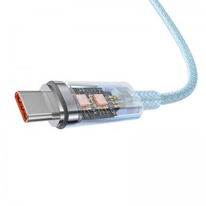 Baseus Explorer gyorstöltő kábel USB - USB-C 100W, 1m kék