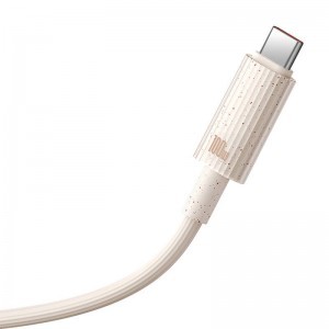 Baseus Habitat gyorstöltő kábel USB-C to USB-C 2m 100W rózsaszín