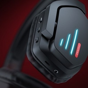 ONIKUMA B60 gaming, gamer vezeték nélküli Bluetooth fejhallgató fekete