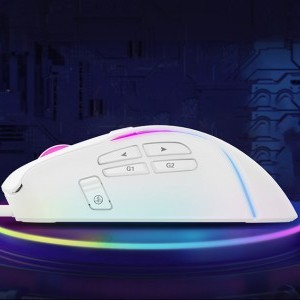 Havit MS1033 gaming, gamer egér fehér RGB