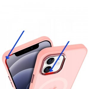 iPhone 15 Matt MagSafe tok világos rózsaszín