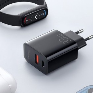 Mcdodo CH-0921 USB-A + USB-C hálózati töltő adapter GaN 33W (fekete)-5