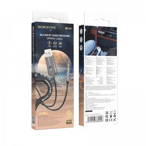 Borofone BC44 audio bluetooth adapter USB - Jack 3,5mm szürke
