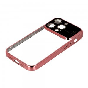 iPhone 15 Electro Lens tok világos rózsaszín