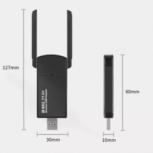 HIGI AX1806 USB WiFi 6 Adapter 1800Mbps USB 3.0 WiFi 802.11 ac vezeték nélküli kétsávos hálózati adapter 2.4GHz/5.8GHz-2