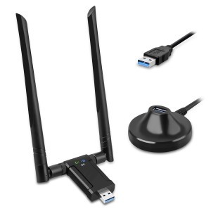 HIGI 9B08 USB WiFi Adapter 1900Mbps USB 3.0 WiFi 802.11 ac vezeték nélküli kétsávos hálózati adapter 2.4GHz/5.8GHz-3