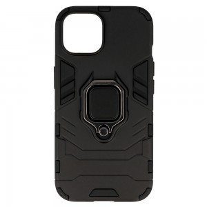 iPhone 15 Plus Ring Armor tok kihajtható támasszal fekete