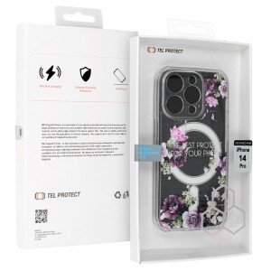 iPhone 14 Pro Tel-Protect Flower tok MagSafe kompatibilis (design 7)