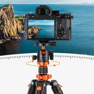 KF Concept K234A7+BH-28L fényképező állvány, tripod gömbfejjel + elforgatható középoszlop (KF09.087V5)-4