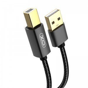 XO GB010A USB - USB B kábel 1,5m fekete