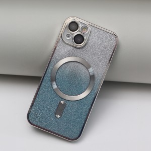 iPhone 14 Pro Max Glitter Chrome Mag tok ezüst színátmenetes