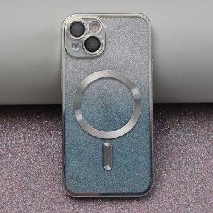 iPhone 14 Pro Max Glitter Chrome Mag tok ezüst színátmenetes