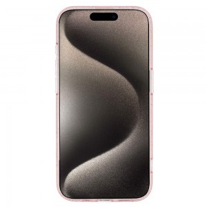 iPhone 15 Pro Max Glitter MagSafe tok rózsaszín áttetsző