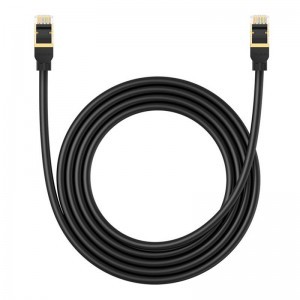 Baseus hálózati kábel cat.8 Ethernet RJ45, 40Gbps, 2m (fekete)