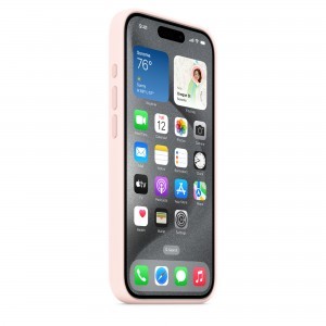 iPhone 15 Pro szilikontok világos rózsaszín (MT1F3ZM/A) Apple gyári MagSafe-rögzítésű