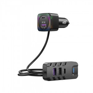 Bluetooth FM Transmitter XO adó BCC13 MP3 autós töltő 6,2A fekete USB-A/USB-C