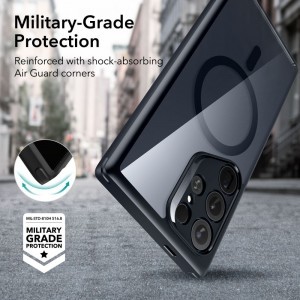 Samsung Galaxy S24 Ultra ESR Air Armor HaloLock MagSafe tok átlátszó/fekete