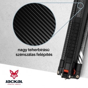 Jackal EasyGo Karbon fényképező állvány fej nélkül-5