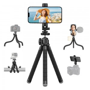 Apexel APL-JJ025 flexibilis tripod, állvány mobiltelefonhoz, akciókamerához bluetooth kioldóval