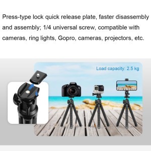 Apexel APL-JJ025 flexibilis tripod, állvány mobiltelefonhoz, akciókamerához bluetooth kioldóval-11