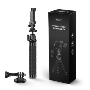 Apexel APL-JJ025 flexibilis tripod, állvány mobiltelefonhoz, akciókamerához bluetooth kioldóval-10