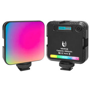 LUXCEO W64 mini RGB LED lámpa, világítás 2500-9000K beépített akkumulátorral