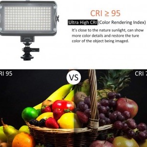 VILTROX VL-162T LED lámpa, világítás 3300K-5600K-7
