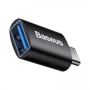 Baseus Ingenuity USB-C – USB-A OTG adapter (fekete)-0