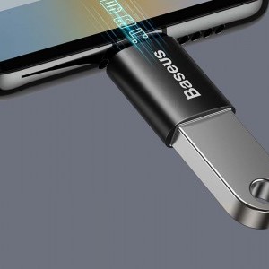 Baseus Ingenuity USB-C – USB-A OTG adapter (fekete)