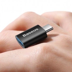 Baseus Ingenuity USB-C – USB-A OTG adapter (fekete)