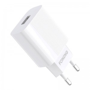 Foneng EU28 USB-A hálózati töltő adapter + USB - lightning kábel 2.4A-2