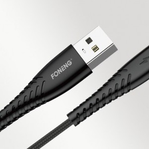 Foneng X15 USB-A - USB-C kábel, 2.4A, 1.2m (fekete)