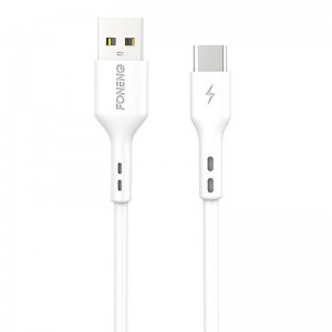 Foneng X36 USB-A - USB-C kábel, 2.4A, 1m (fehér)