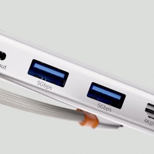 Baseus UltraJoy Series AIR 5-Portos HUB elosztó adapter Type-C - HDMI, 2xUSB3.0, PD 100W, RJ45 (ezüst)