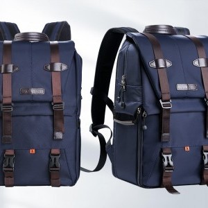 KF Concept Beta Zip fotós hátizsák, hátitáska kék 20L (KF13.087)-2