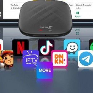 Carlinkit TBOX MINI vezeték nélküli adapter Apple Carplay/Android Auto (fekete)