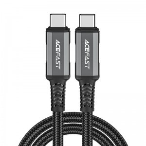 Acefast C1-09 USB-C - USB-C kábel 48W, 1m (fekete-szürke)